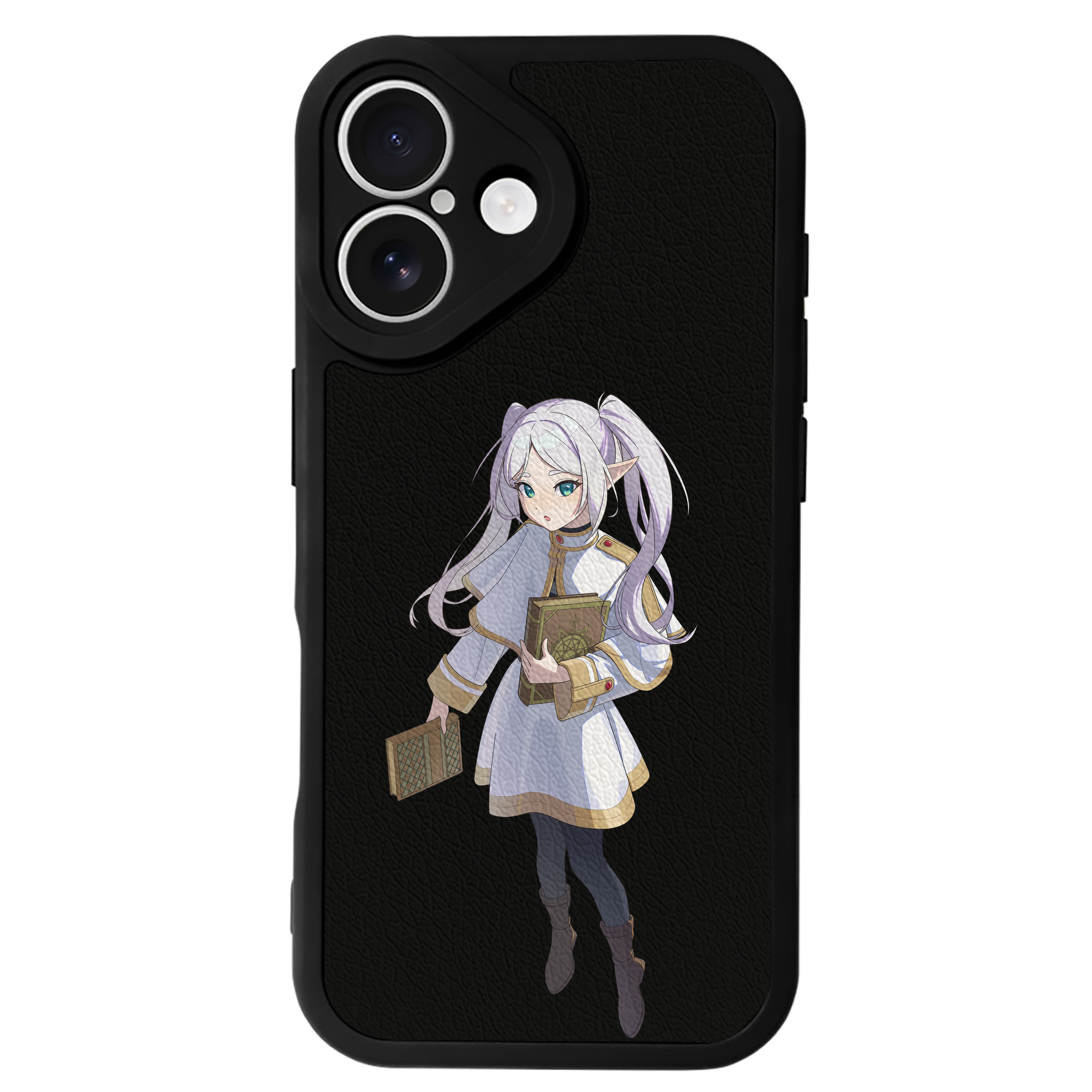 （画像用） 葬送のフリーレン Frieren 【iPhone 16シリーズ対応】シリコンスマホケース（レザー調） 材質：シリコン